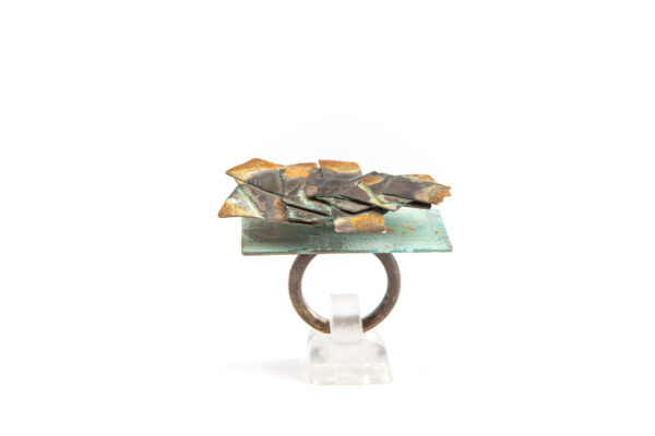 Gigi Mariani, Rust III, ring, 2010, silver, patina