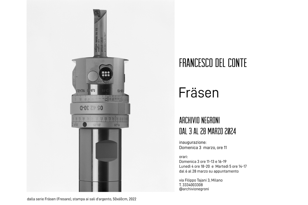 Fräsen Francesco Del Conte Milano Archivio Negroni Museocity 2024